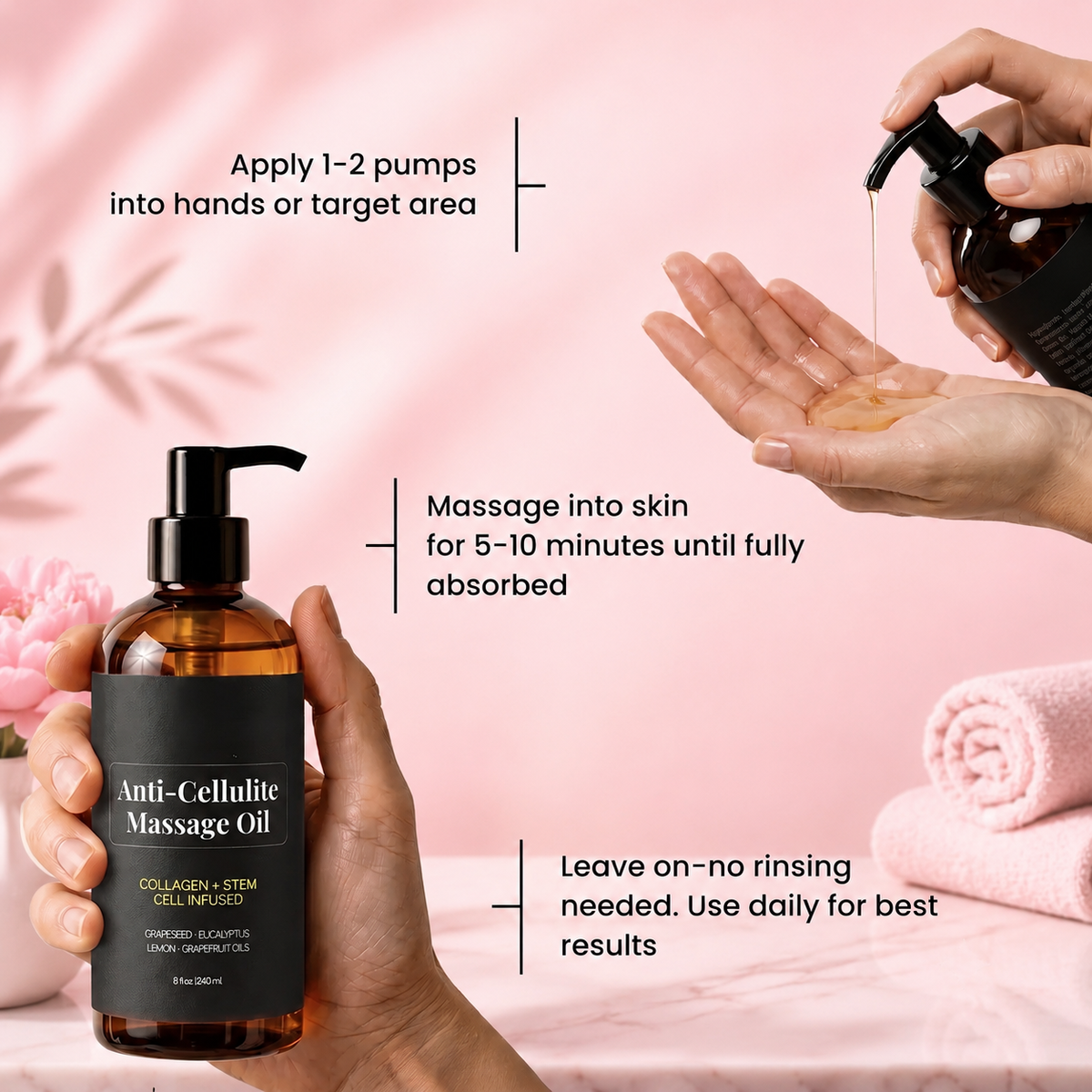 Rated Wow™ Anti-Cellulite Massage Oil
