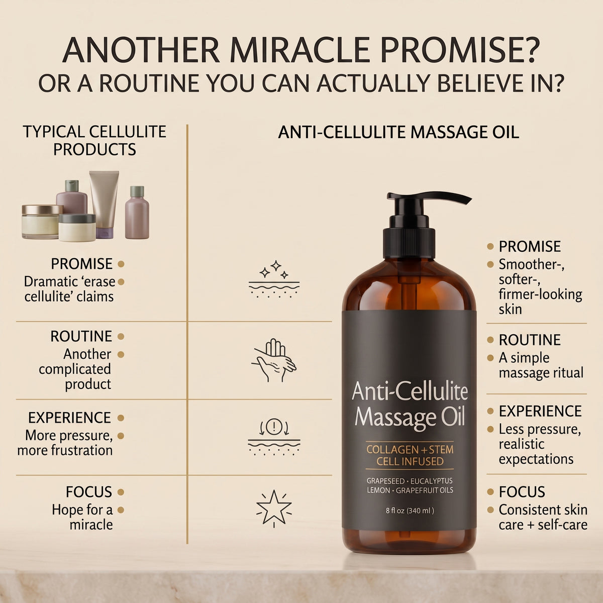Rated Wow™ Anti-Cellulite Massage Oil